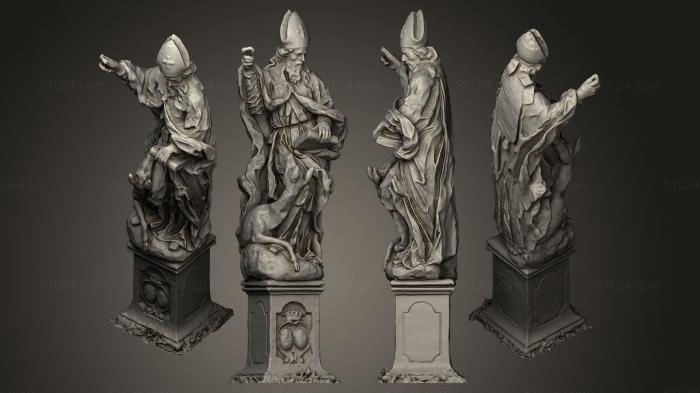 Статуи античные и исторические (Статуя Святого Кирилла, STKA_1014) 3D модель для ЧПУ станка